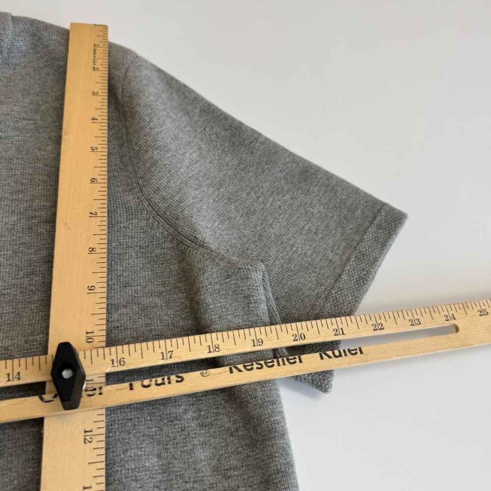 Abercrombie & Fitch Cardigan Womens Medium Gray Luxeloft Preppy Old Money - Picture 8 of 9
